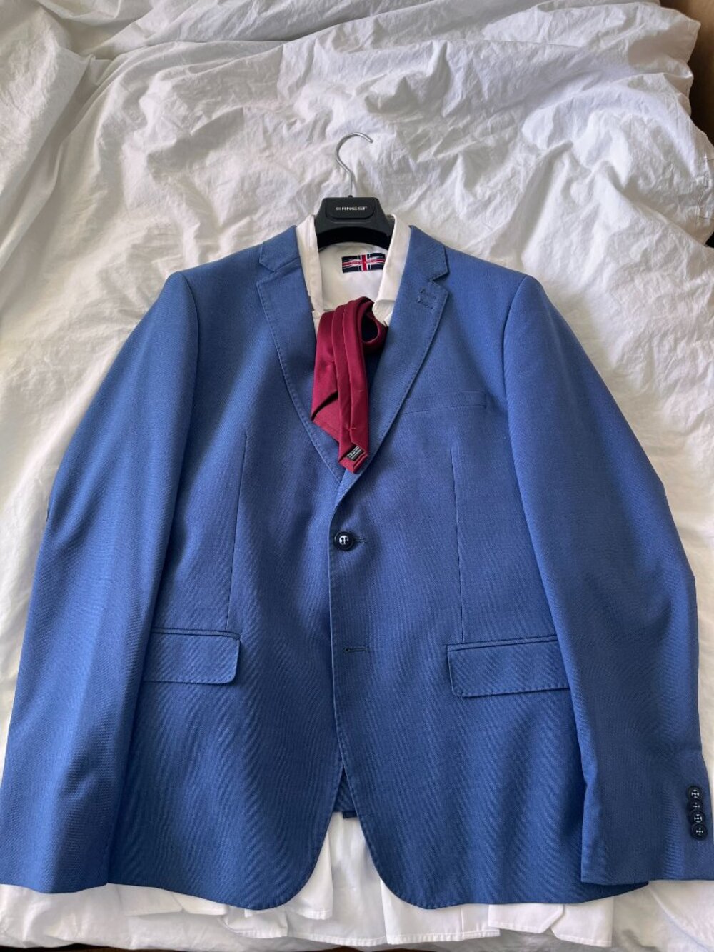 Men's Prom Suit Set – Blue, Size 36R | Worn Once